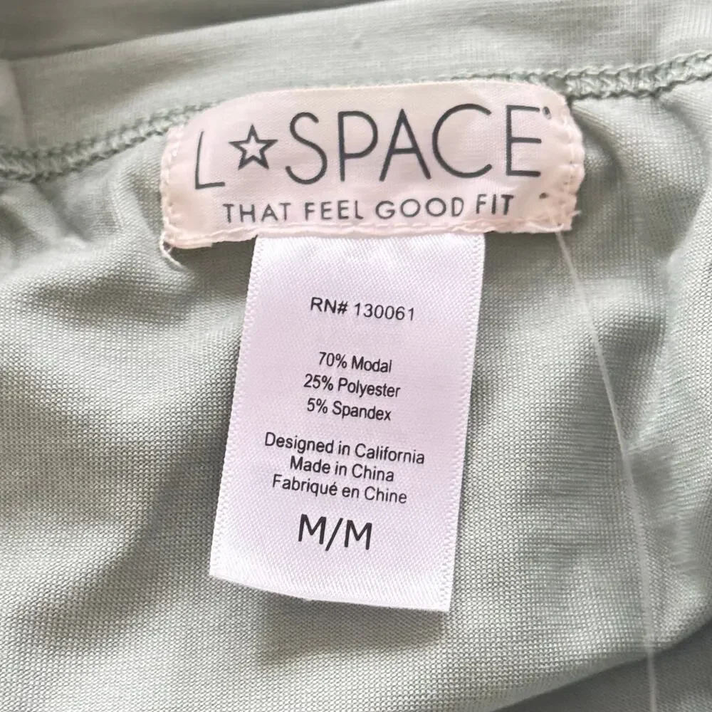 New L*SPACE Balboa Bodycon‎ Mini dress Mint Green Stretchy Jersey Knit Sz M